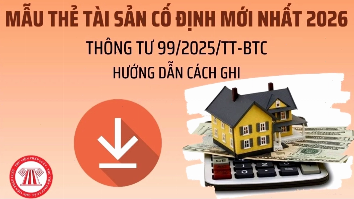 Mẫu thẻ tài sản cố định