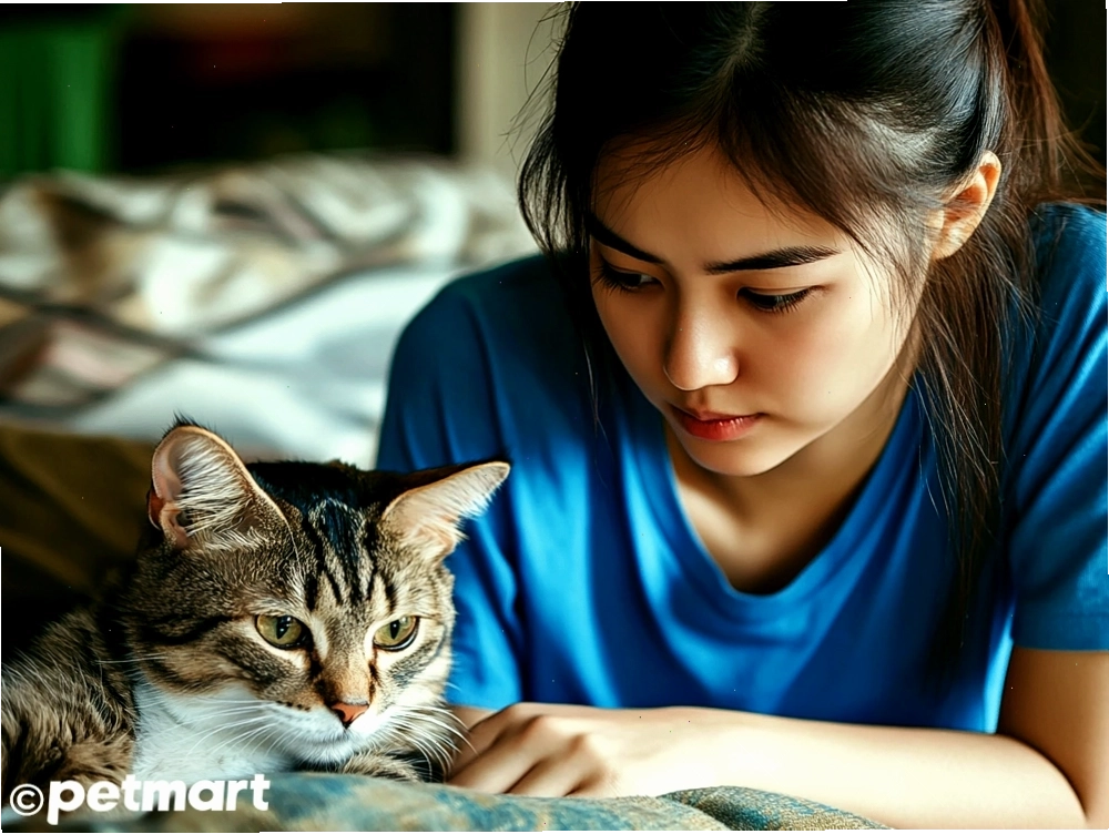 Mèo nằm thu mình, biểu hiện của sự mệt mỏi và chán nản