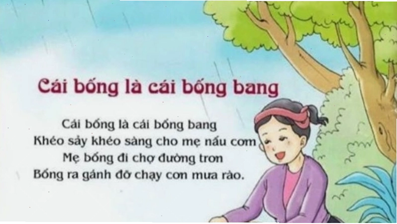 Minh họa bài đồng dao Cái bống là cái bống bang
