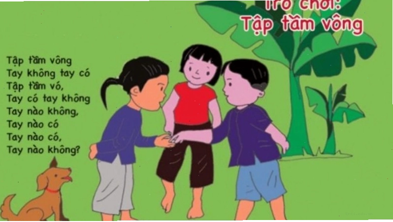 Minh họa bài đồng dao Tập tầm vông