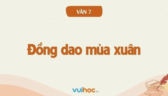 Minh họa bức tranh thiên nhiên tươi đẹp trong bài Đồng Dao Mùa Xuân