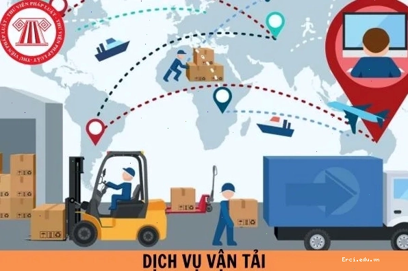 Minh họa các phương tiện trong dịch vụ vận tải đa phương thức