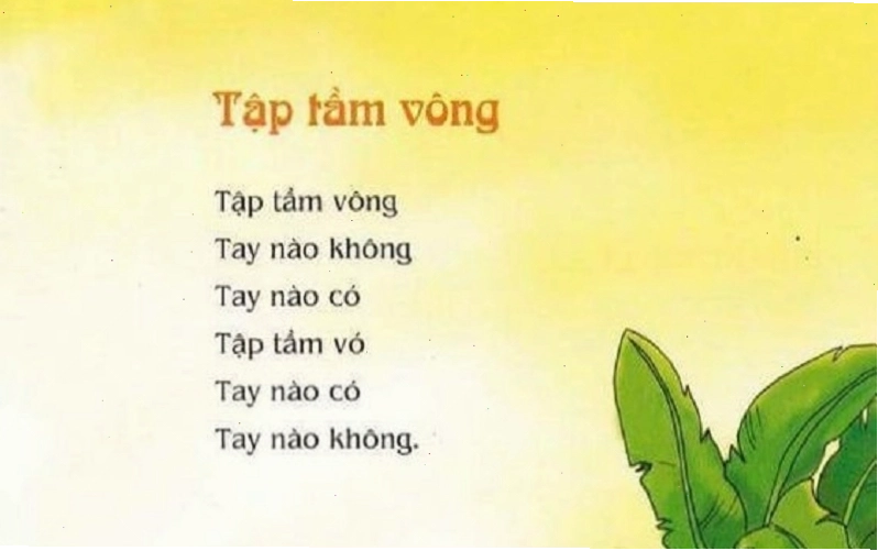 Minh họa cách chơi tập tầm vông