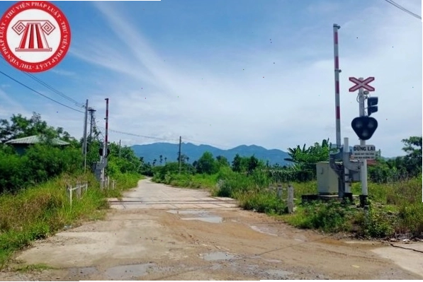 Minh họa đường ngang giao cắt giữa đường sắt và đường bộ