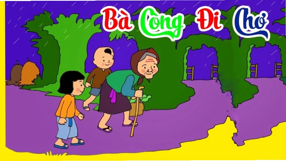 Minh họa hành động nhặt tiền rơi trả lại cho bà còng