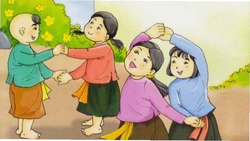 Minh họa hình ảnh trò chơi đồng dao Lộn cầu vồng