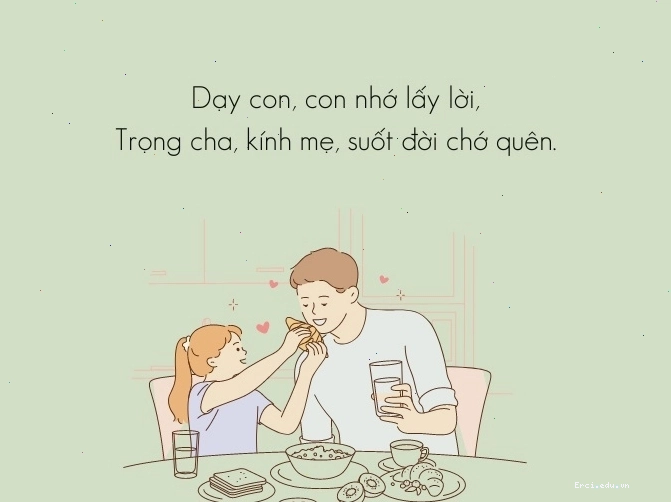 Minh họa tình cảm gia đình