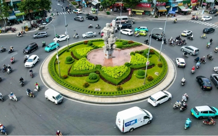 Minh họa vòng xuyến, một loại giao lộ đặc biệt