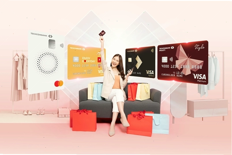 Mua sắm online dễ dàng với thẻ tín dụng Techcombank
