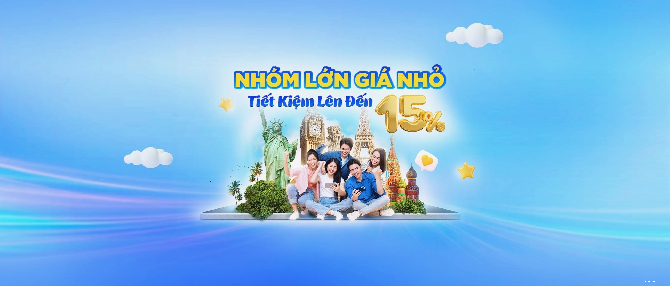 Mua vé máy bay khứ hồi theo nhóm giúp tiết kiệm chi phí