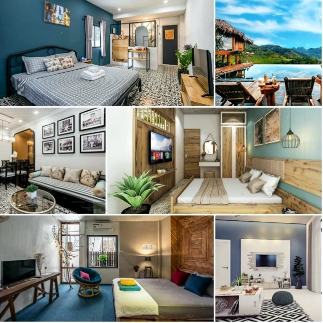 Nhiều homestay được thiết kế với không gian xanh mát