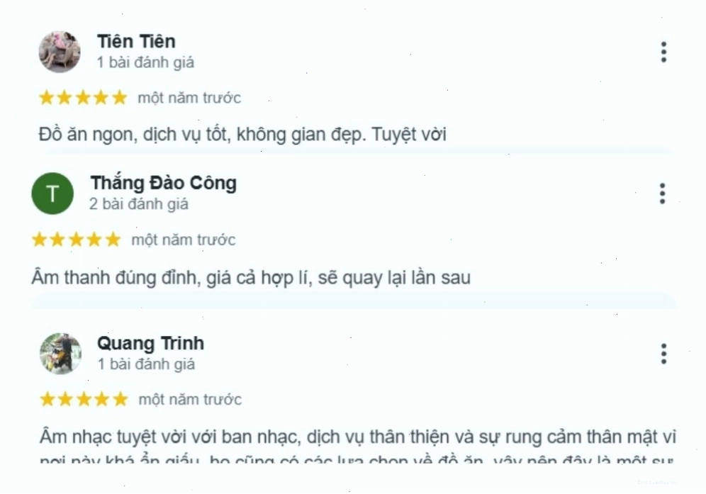 Phản hồi tích cực của khách hàng về Phòng Trà Dubai