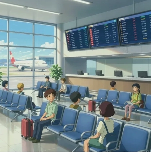 Phòng chờ lên máy bay departure lounge tại sân bay