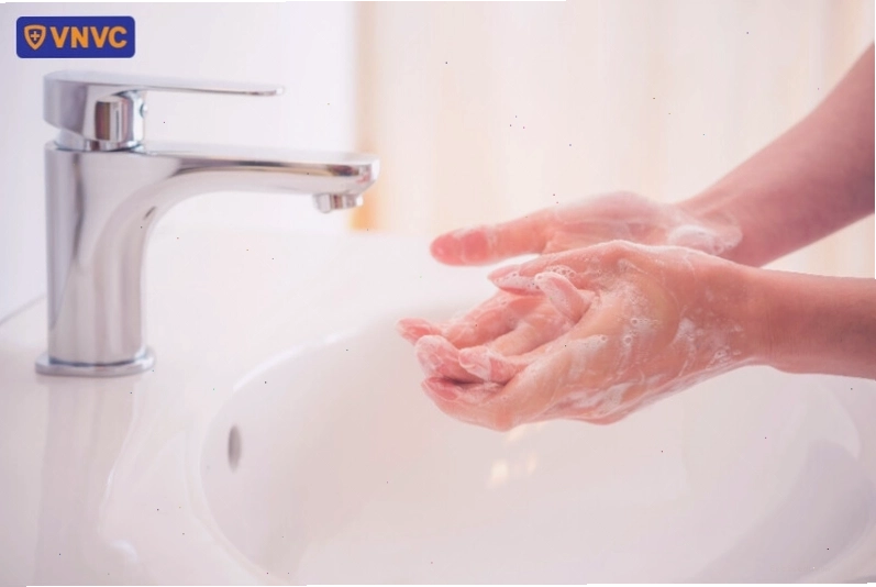 Rửa sạch vết thương mèo cắn bằng xà phòng và nước chảy