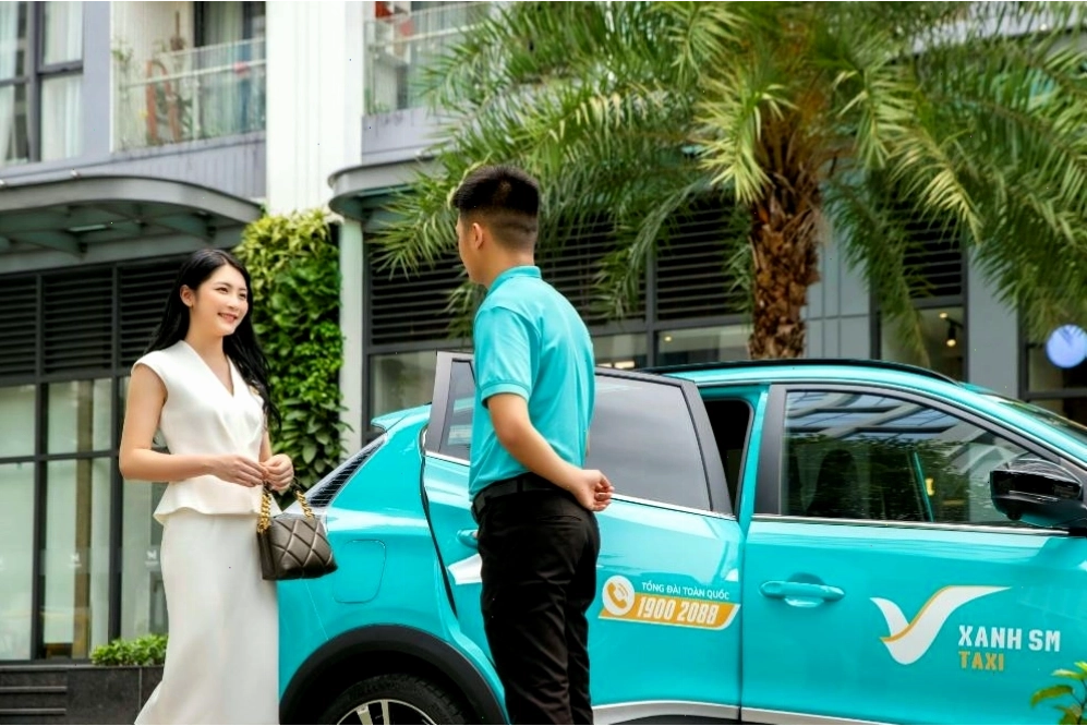 Taxi điện Xanh SM thân thiện môi trường