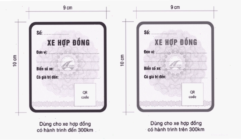 Thông tin về phù hiệu xe hợp đồng