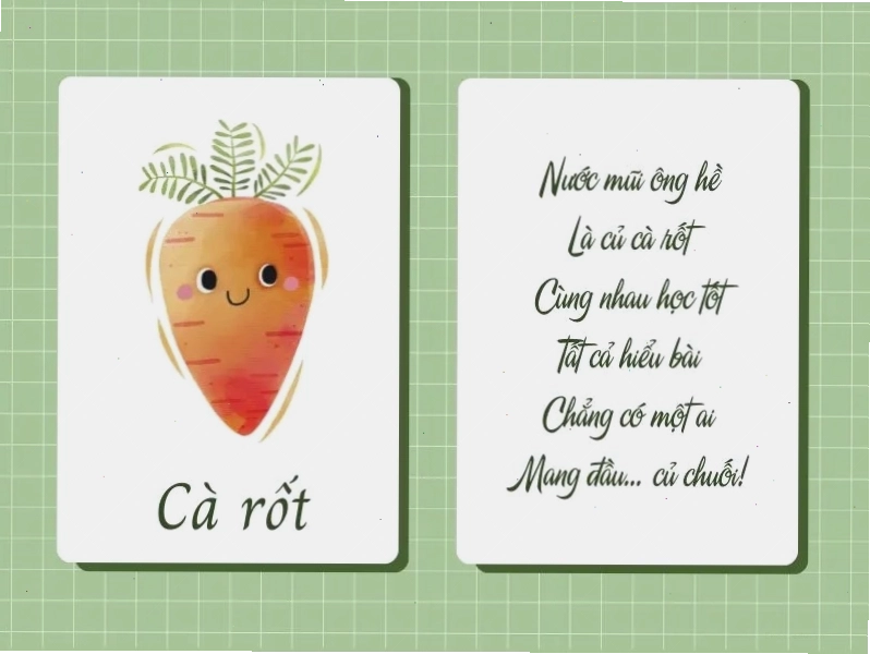 Trái cây chín mọng trong bài đồng dao