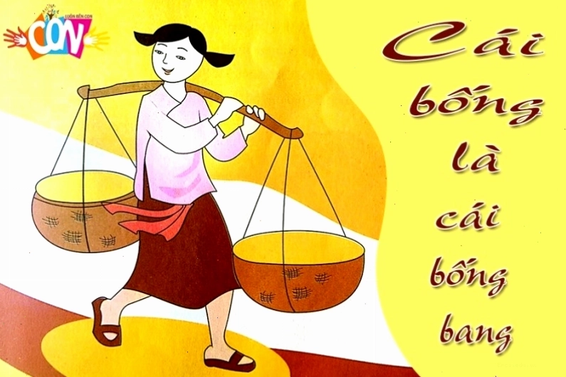 Tranh vẽ minh họa bài đồng dao cái bống