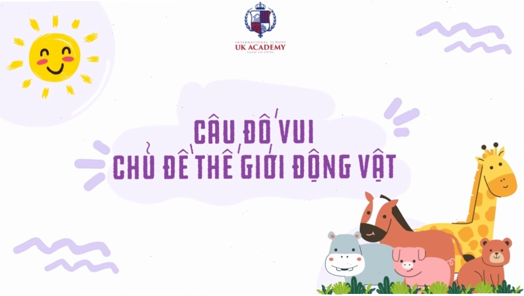 Trẻ em chăm chú lắng nghe câu đố về các loài động vật