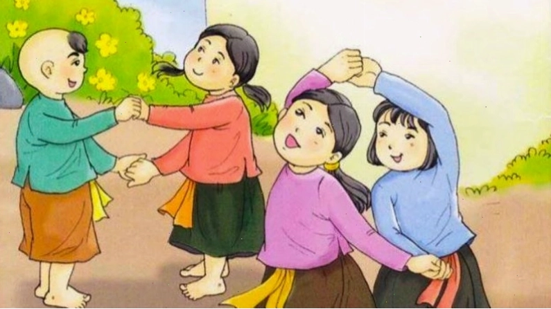 Trẻ em chơi trò lộn cầu vồng
