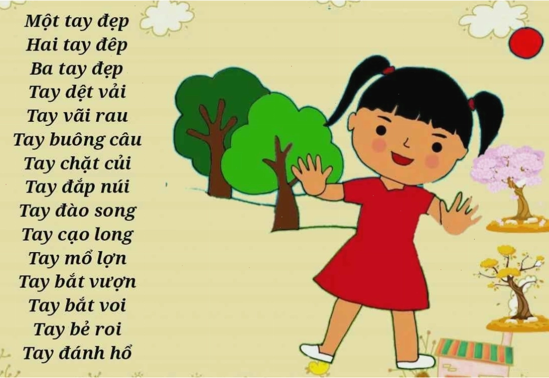 Trẻ em đang nặn đất sét hình đôi bàn tay
