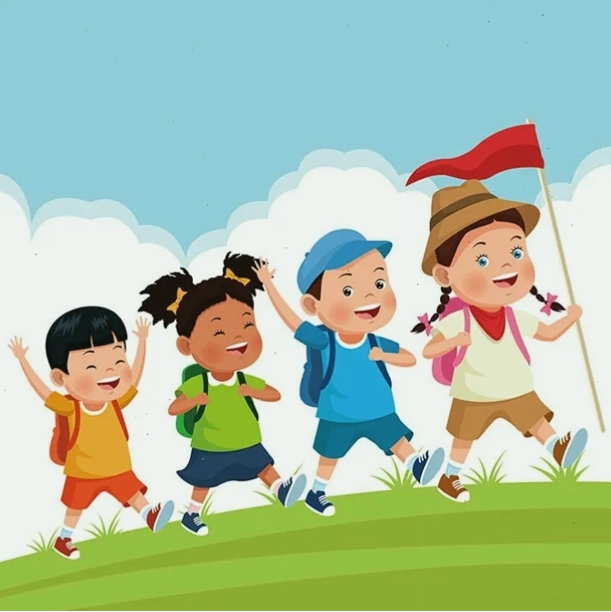 Trẻ em đang vui đùa cùng nhau với bài hát đồng dao