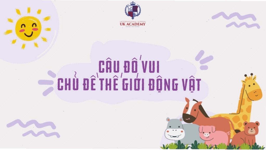 Trẻ em hào hứng với câu đố về thế giới động vật