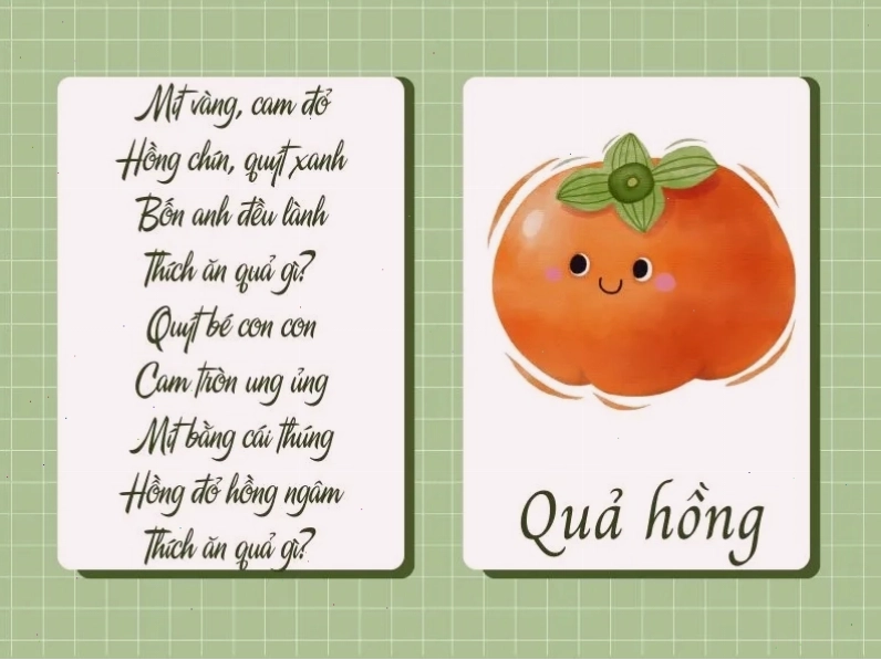 Trẻ em hát đồng dao về thực vật