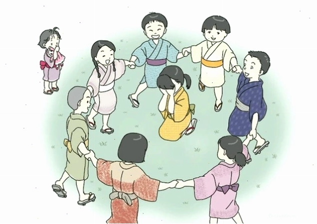 Trẻ em Nhật Bản chơi Temari