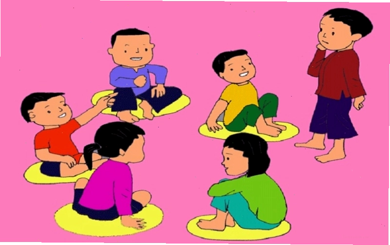 Trẻ em tham gia trò chơi dung dăng dung dẻ