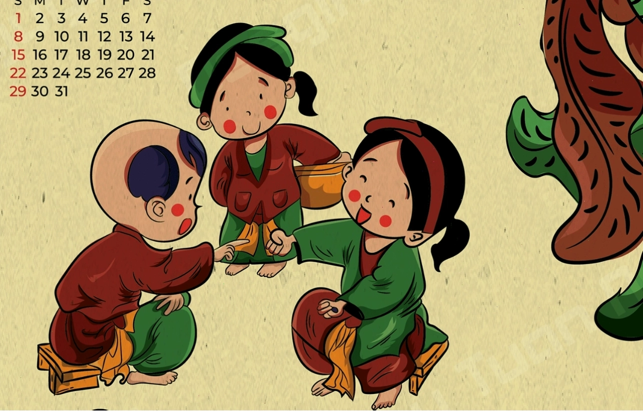 Trẻ em thích thú khi nghe đồng dao