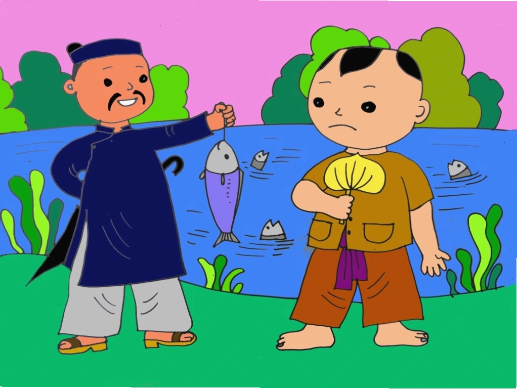 Trẻ em thực hiện động tác vươn vai theo bài đồng dao