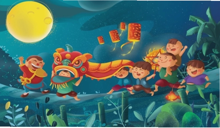 Trẻ em vui chơi đồng dao
