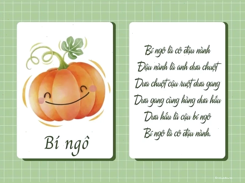 Trẻ em vui đùa cùng các loại rau củ quả