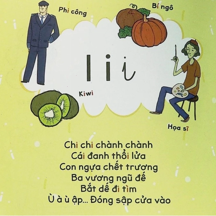 Trẻ em vui vẻ học chữ cái qua các bài đồng dao sinh động