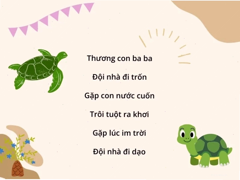 Trẻ hào hứng với bài đồng dao về chim chích chòe