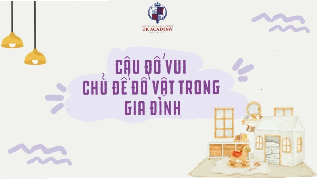 Trẻ mầm non chỉ vào các đồ vật quen thuộc trong gia đình