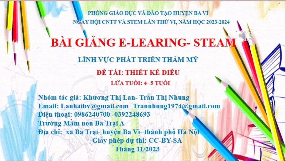 Trẻ mầm non tập làm văn học