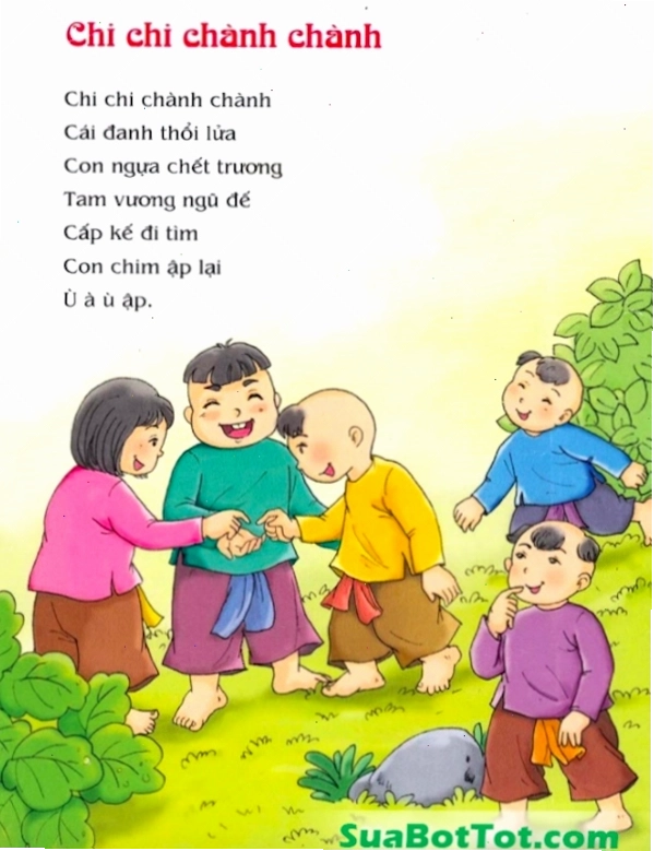 Trò chơi Chi chi chành chành với lời đồng dao quen thuộc