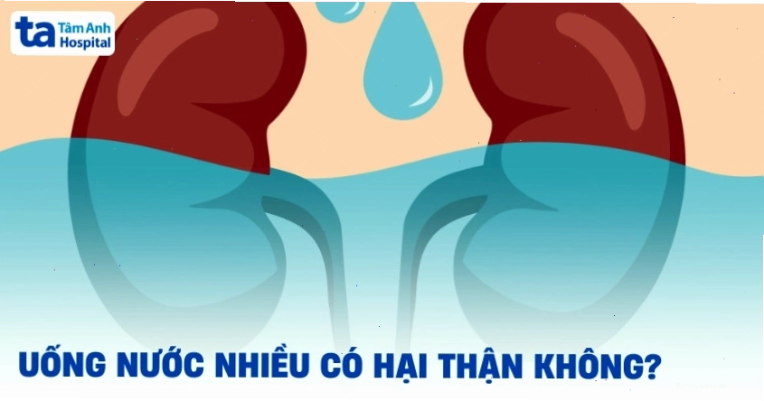 Uống nước nhiều có hại thận không
