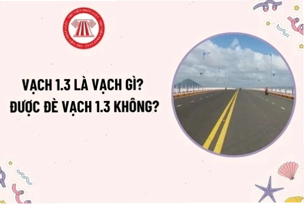 Vạch trắng 1.3 phân chia các làn xe cùng chiều