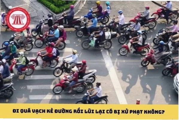 Việc đè lên vạch kẻ đường có thể bị xử phạt