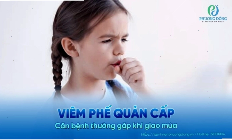 Viêm phế quản cấp là một trong các bệnh lý gây khò khè ở trẻ