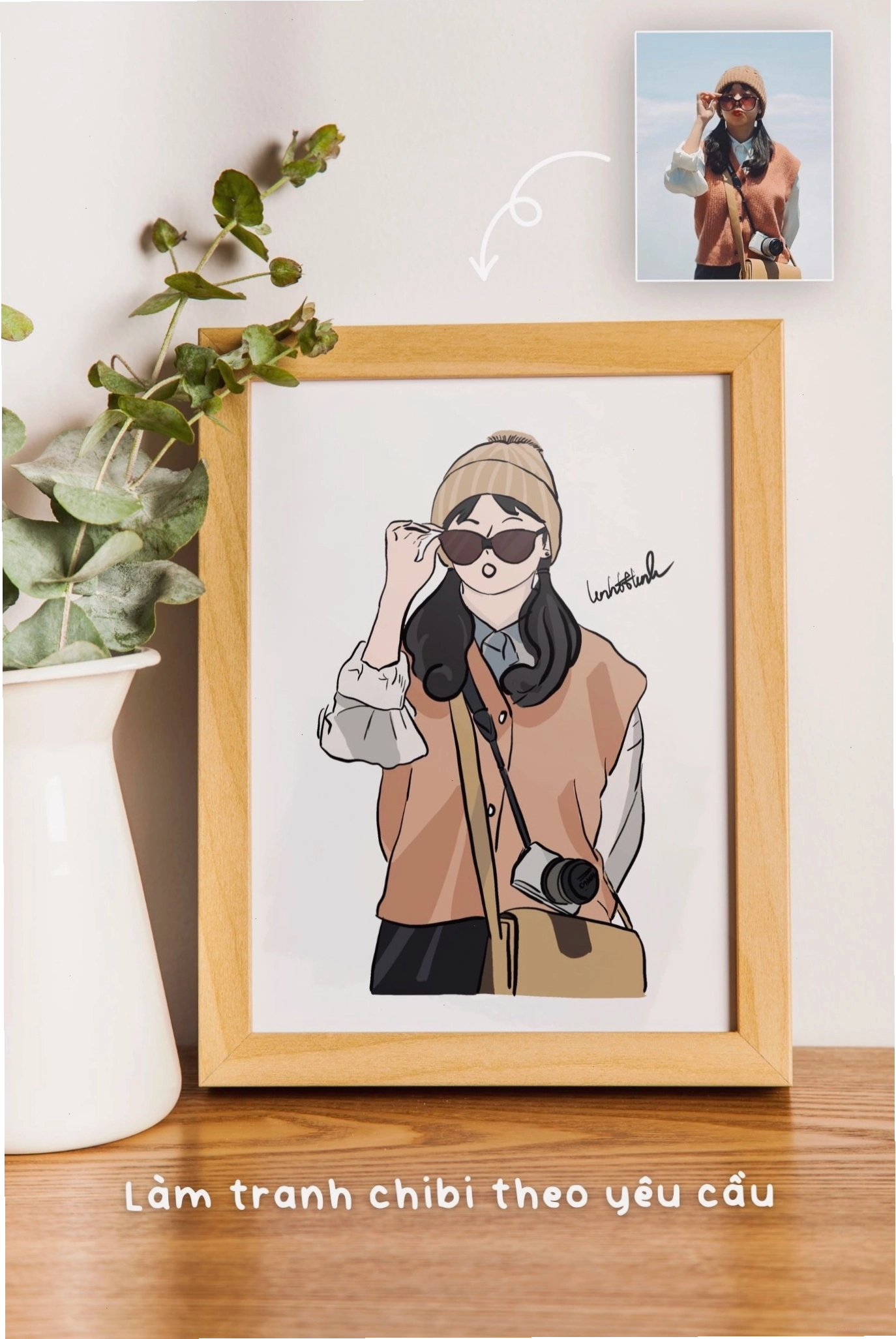 Chi tiết nét vẽ trong tác phẩm chibi theo yêu cầu vẽ fanart