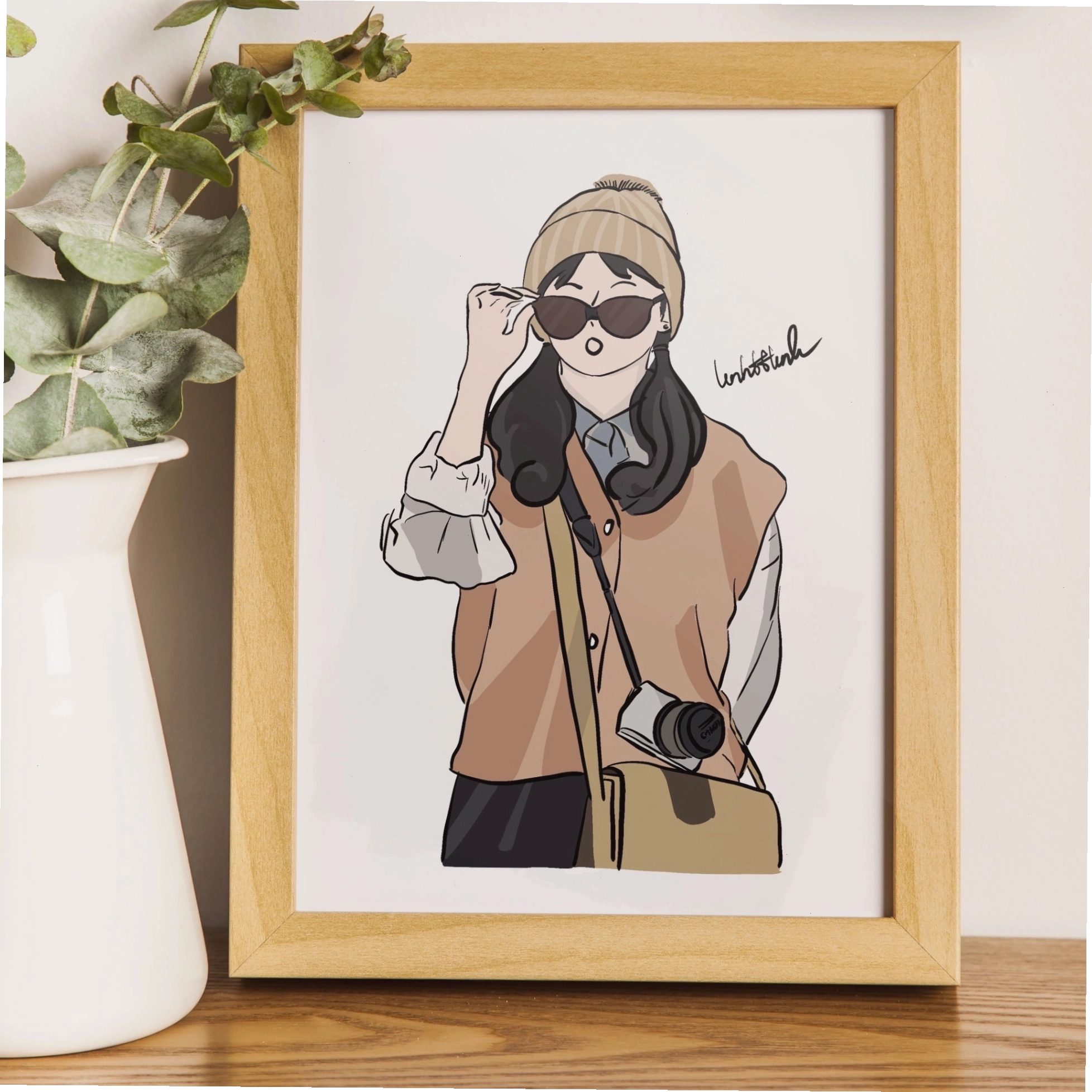 Mẫu thiết kế tranh chibi hoạt hình cá nhân hóa theo yêu cầu đẹp mắt