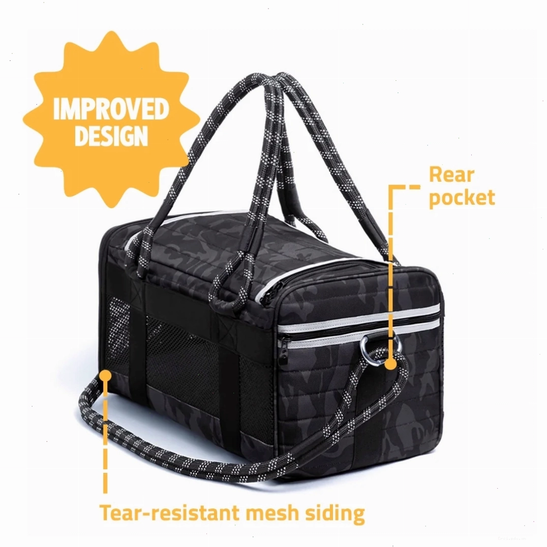 Pet carrier featuring a removable plush insert for easy cleaning