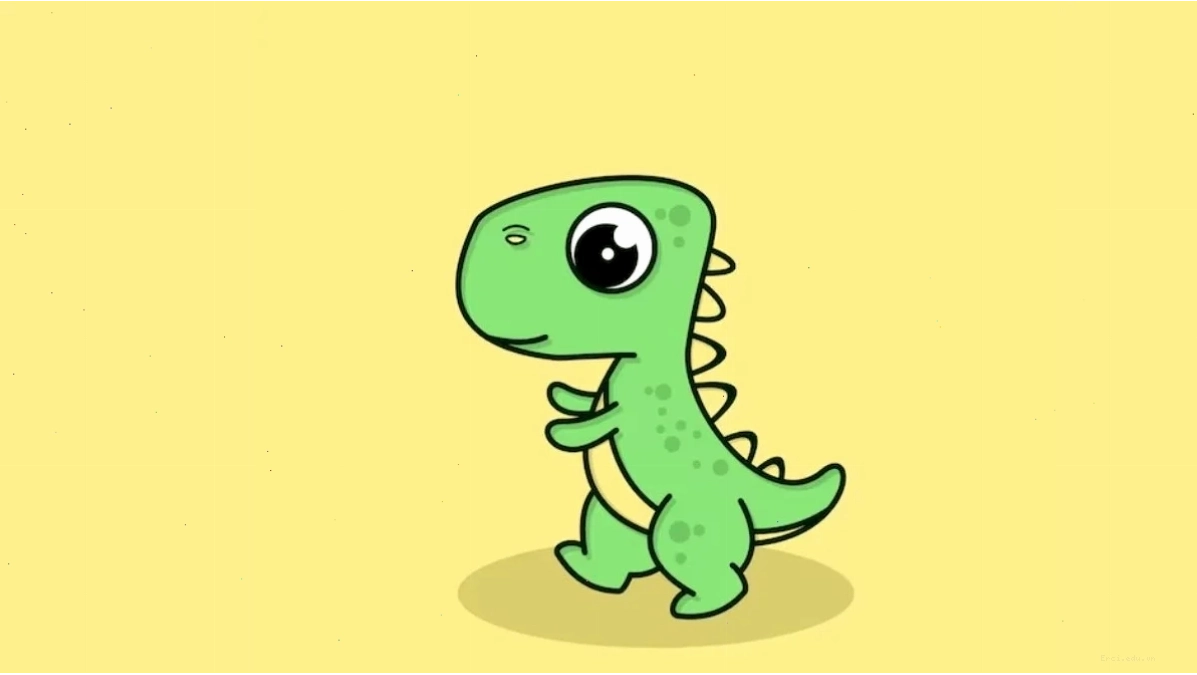 ảnh chibi khủng long đáng yêu phong cách hoạt hình