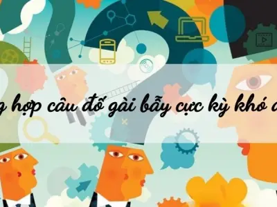 Tổng hợp những câu đố gài bẫy cực kỳ khó đoán - Có đáp án