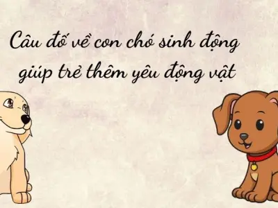 Câu đố về con chó sinh động giúp trẻ thêm yêu động vật