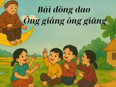 Đồng dao Ông giẳng ông giăng mang đậm nét văn hóa Việt